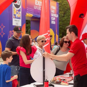 Strefa COS w strefie kibica Mistrzostw Świata w koszykówce 3x3 w Warszawie