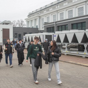 Zdjęcie z wizyty studentów AWF w siedzibie COS
