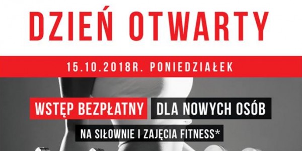 Plakat dnia otwartego  FiTActive w COS Torwar