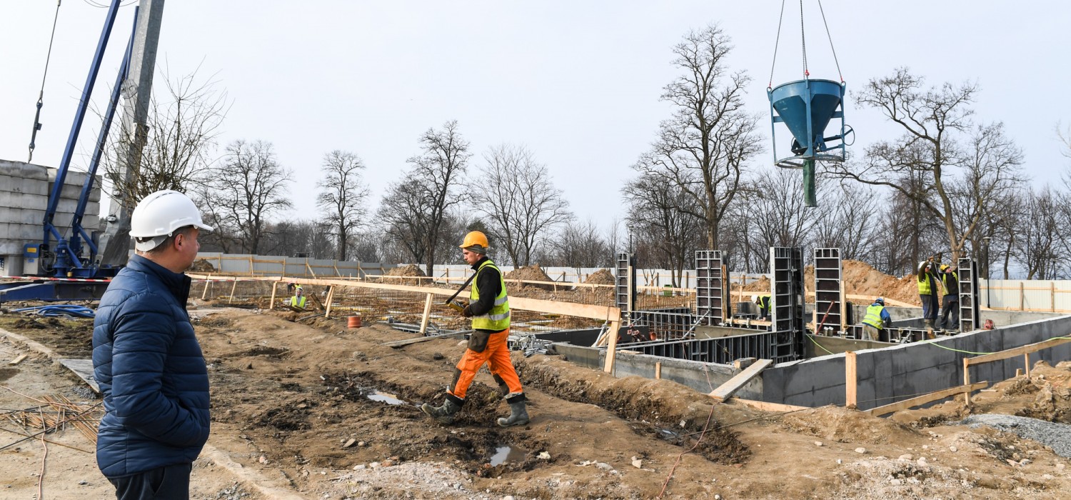 Zdjęcie z budowy w COS OPO Cetniewo