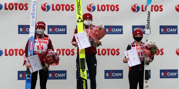 Podium podczas Mistrzostw Polski w skokach narciarskich