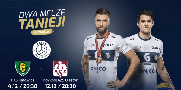 Plakat meczu ONICO Warszawa vs GKS Katowice