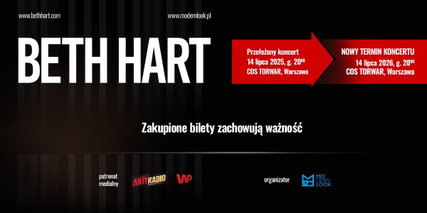 Plakat wydarzenia Beth Hart
