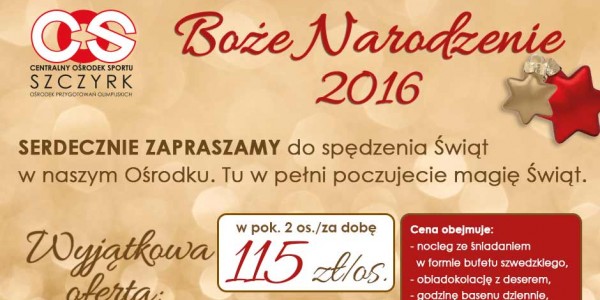 Oferta swiateczna OPO Szczyrk