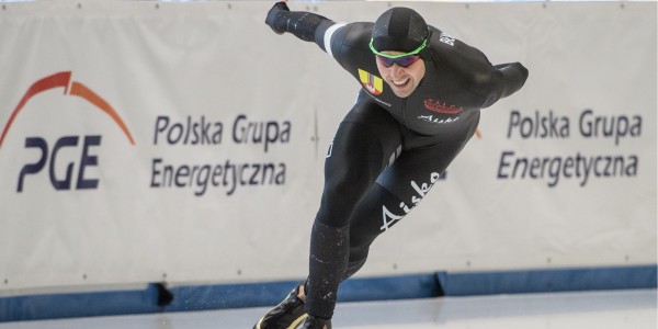 Zbigniew Bródka podczas treningu 