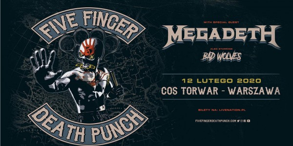 Plakat koncertu Five Finger Death Punch