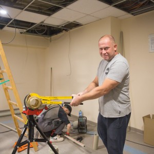 Prace remontowe instalacji wodnej w hali COS Torwar
