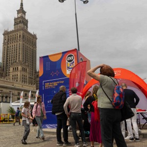 Strefa COS w strefie kibica Mistrzostw Świata w koszykówce 3x3 w Warszawie
