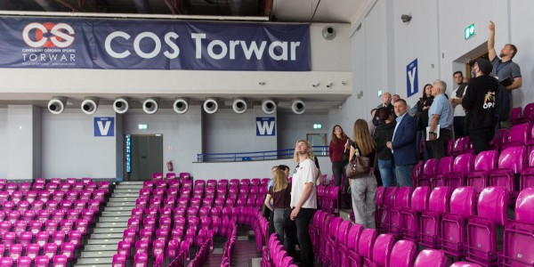 Spotkanie w sprawie nowego system bezpieczeństwa przeciwpożarowego w hali COS Torwar