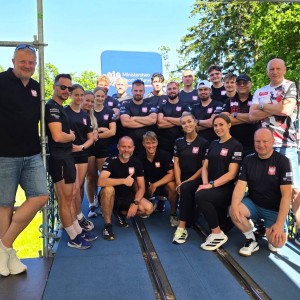 Zdjęcie z treningu kadry narodowej w bobslejach i skeletonie