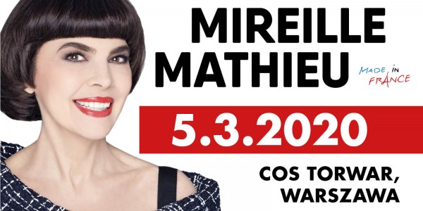 Plakat koncertu Mireille Mathieu