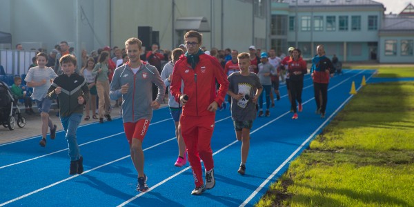 Dariusz Kowaluk podczas otwarcia obiektu w gminie Wieliszew