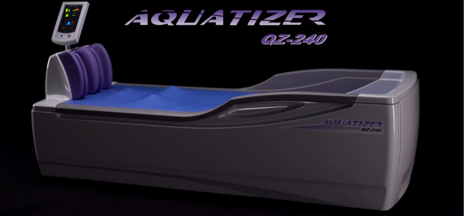 Masaż na innowacyjnym łóżku Aquatizer