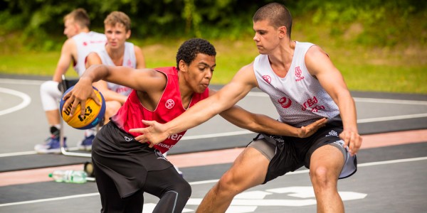 Trening koszykarzy 3x3 U-17 w COS OPO Giżycko